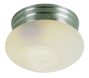 Dash 1 Light 9 inch Brushed Nickel Flushmount Ceiling Light