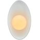 Ambiance LED 7.5 inch Gloss White Wall Sconce Wall Light
