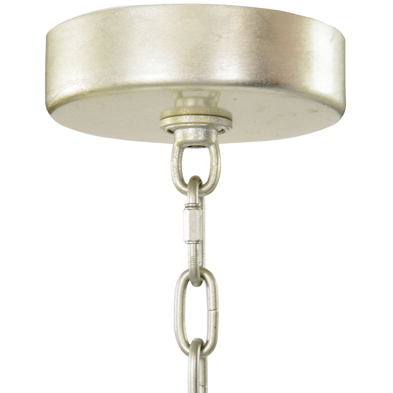 Churippu 21 Light Silver Leaf Chandelier Ceiling Light