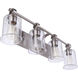 Romero 4 Light 30 inch Brushed Polished Nickel Vanity Light Wall Light