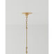 Grand Lotus 6 Light 30 inch Satin Black/Contemporary Gold Leaf Chandelier Ceiling Light, Large, Semi-Flush Convertible