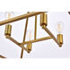 Declan 4 Light 24 inch Brass Pendant Ceiling Light