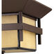 Estate Series Harbor LED 12 inch Anchor Bronze Outdoor Flush Mount