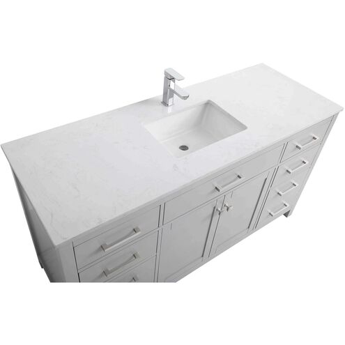 Lewis 60 X 22 X 34 inch Grey Vanity Sink Set