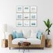 Abstract Collection Blue Framed Art
