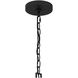 Alpine 8 Light 32 inch Earth Black Chandelier Ceiling Light