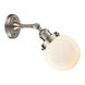 Franklin Restoration Beacon 1 Light 6 inch Brushed Satin Nickel Sconce Wall Light in Matte White Glass, Franklin Restoration