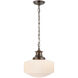 Thomas O'Brien Milton Road 1 Light 14 inch Antique Nickel Pendant Ceiling Light