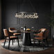 Coral LED 40.7 inch Oil Rubbed Bronze/Sterling Ring Pendant Ceiling Light, Art & Alchemy