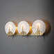 Callisto 3 Light 27 inch Modern Brass Bath Sconce Wall Light