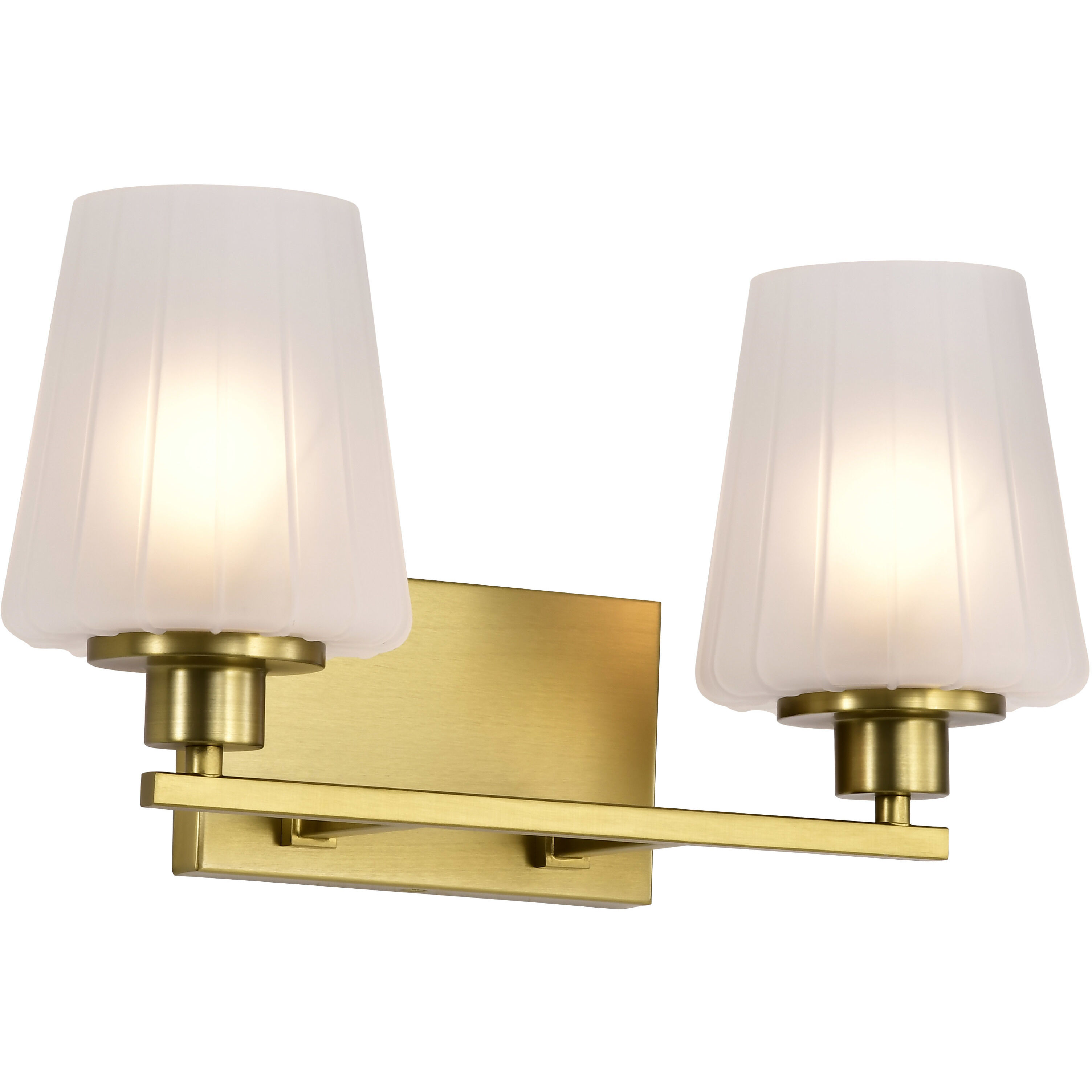 Lune 16 inch Vintage Brass Vanity Wall Light