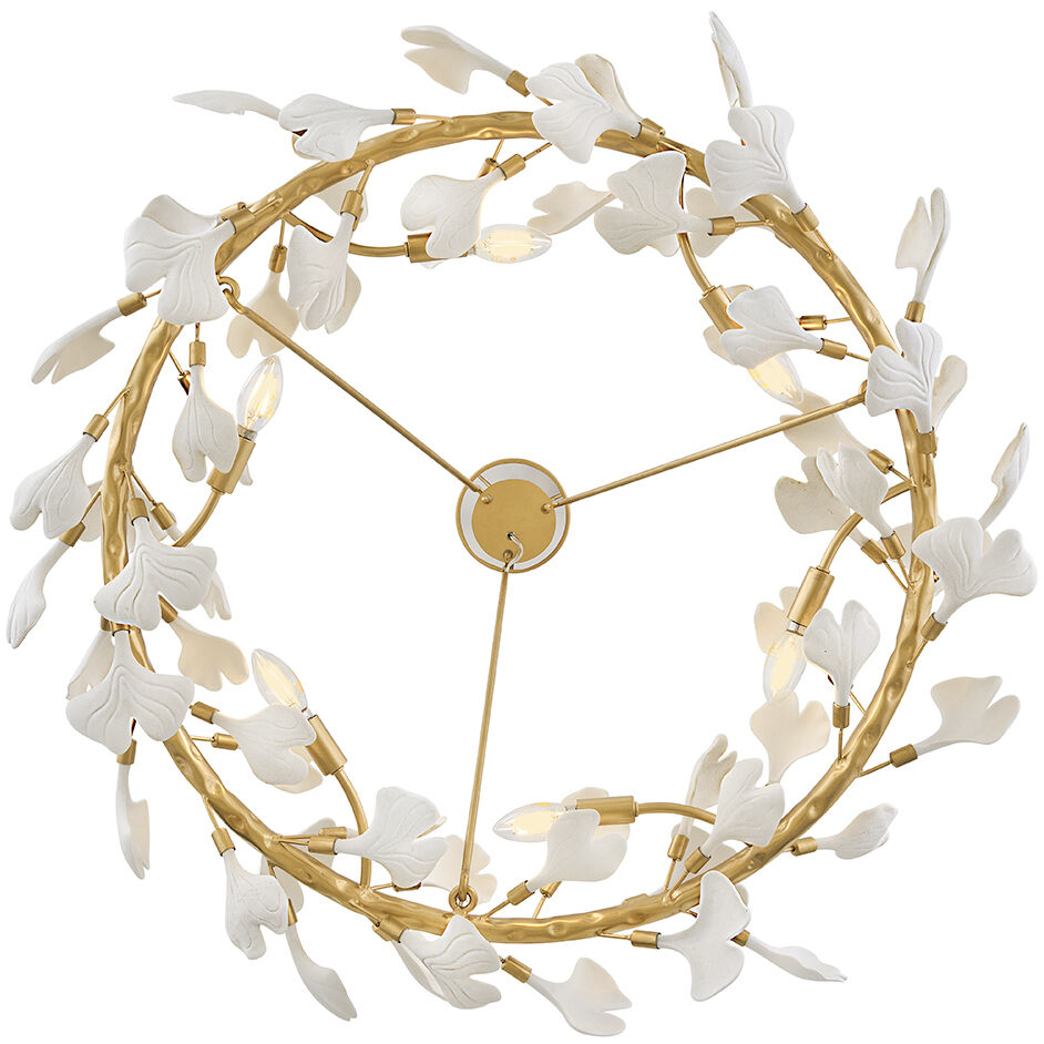 Audra 6 Light 36 inch Deluxe Gold Chandelier Ceiling Light