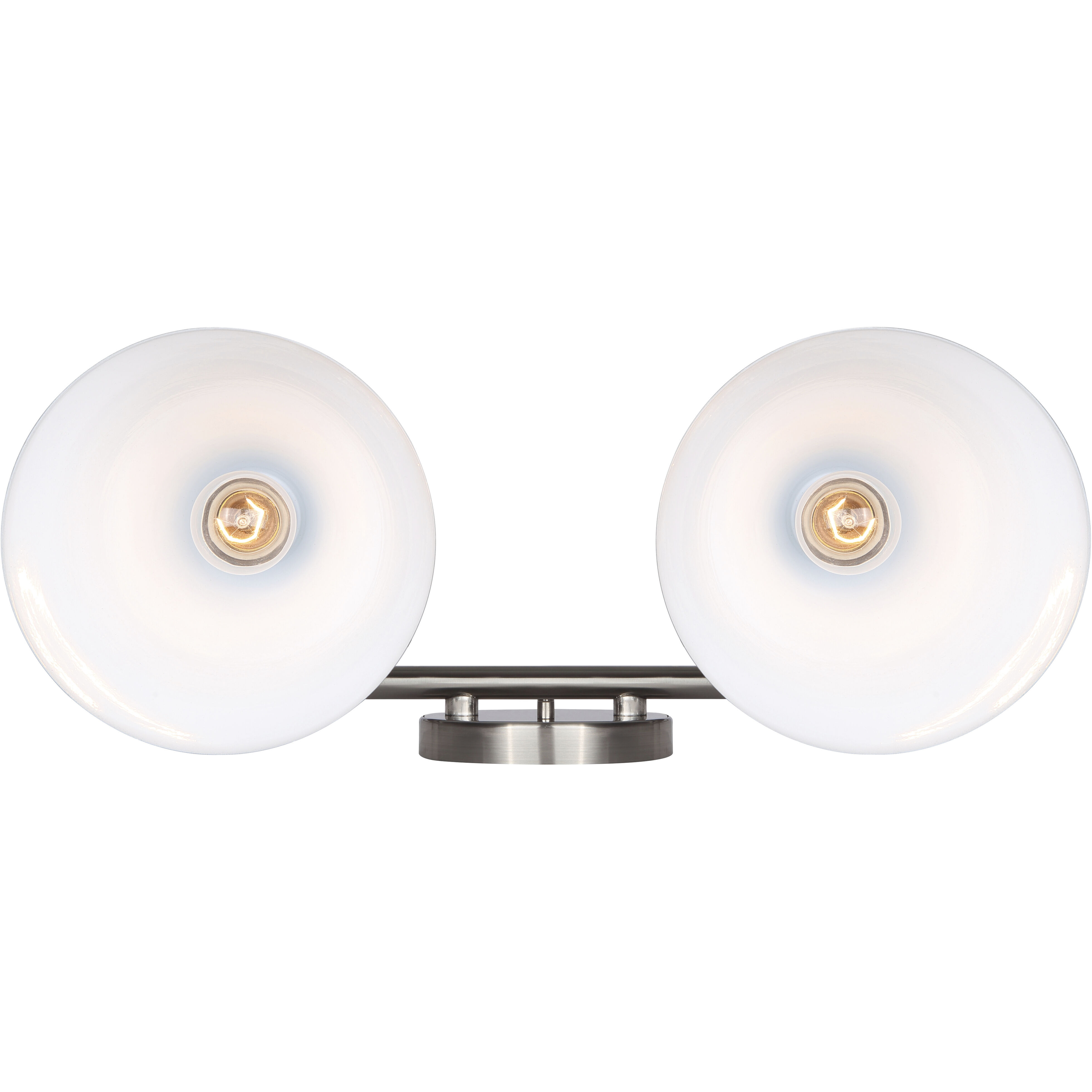 Talia 2 Light 18 inch Brushed Nickel/Matte Black Vanity Light Wall Light