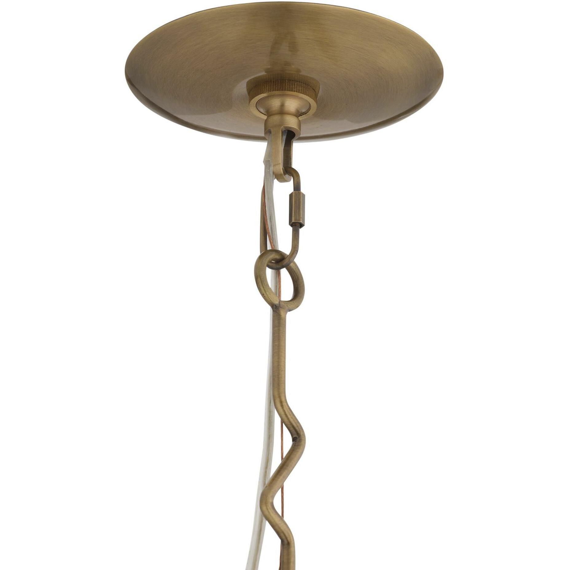 Jordan 1 Light 10 inch Antique Brass Pendant Ceiling Light