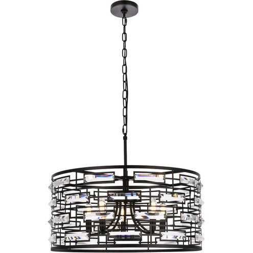 Kennedy 5 Light 24 inch Black Pendant Ceiling Light