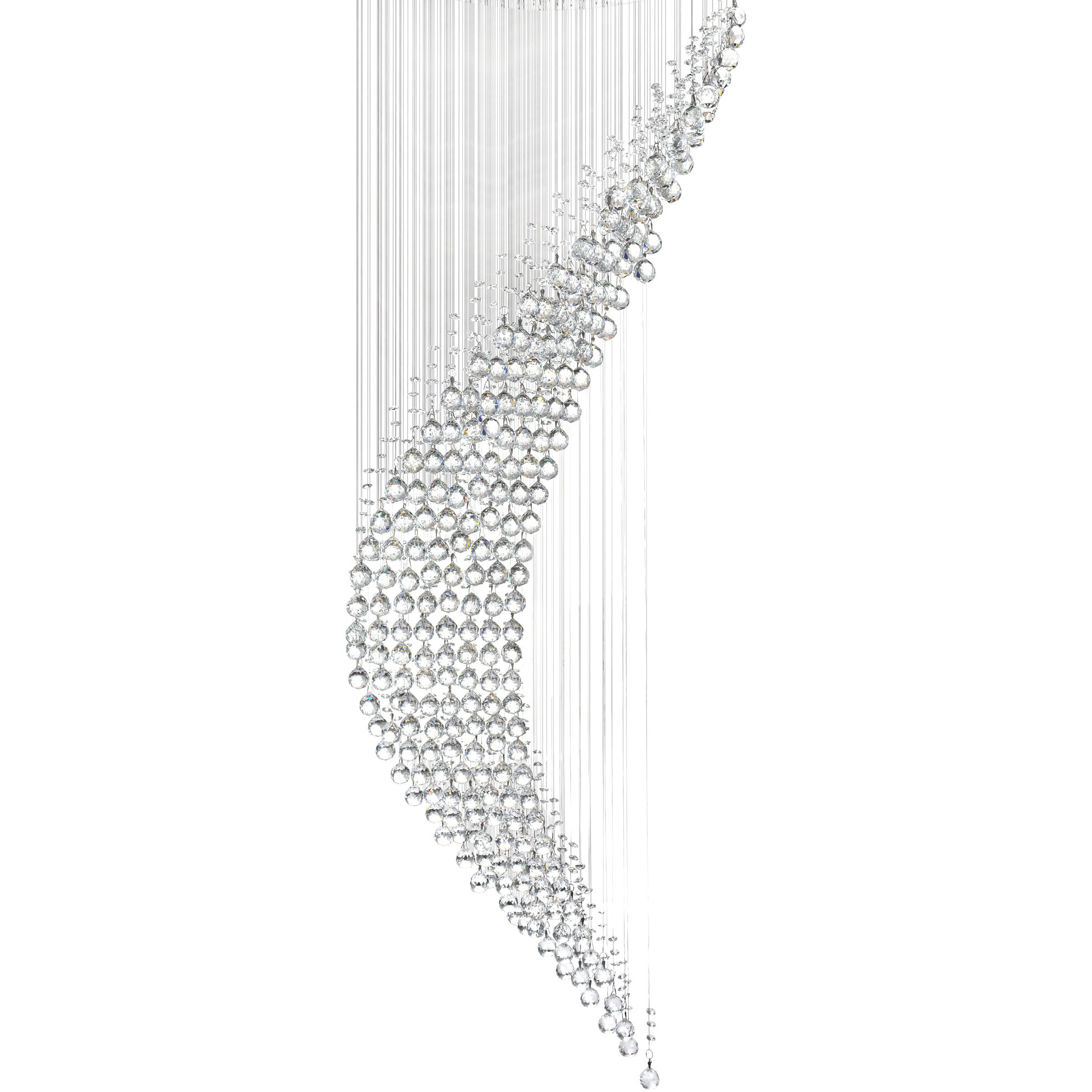 Ribbon 8 Light 24 inch Chrome Flush Mount Ceiling Light