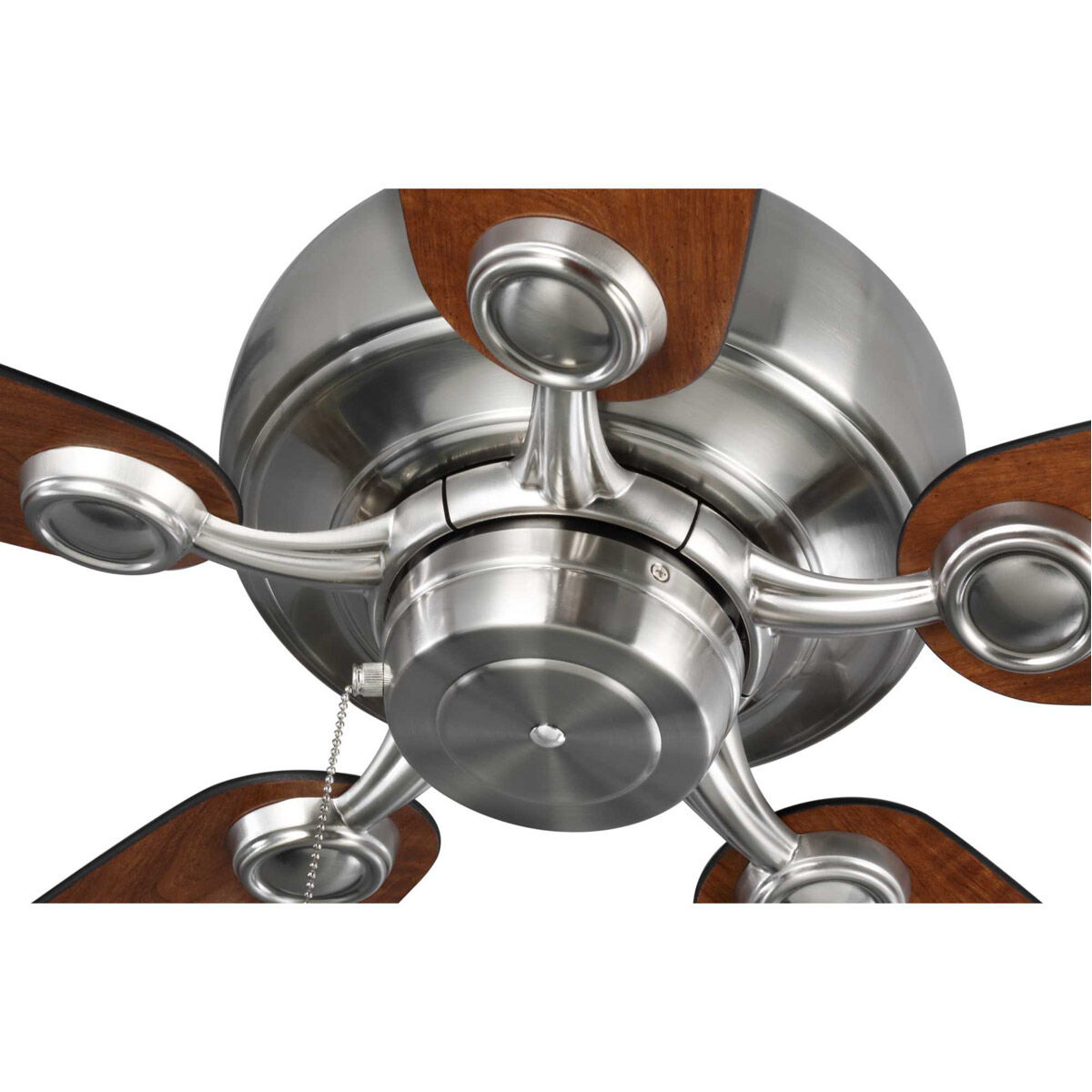 Edgefield 52 inch Brushed Nickel with Cherry/American Walnut Blades Ceiling Fan