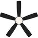 Odyssey 52 inch Matte Black Flush Mount Ceiling Fans, Smart Fan