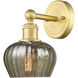 Fenton Sconce Wall Light in Satin Gold, Mercury