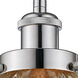 Franklin Restoration Chatham LED 7 inch Polished Nickel Sconce Wall Light in Mercury Glass
