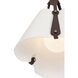 Embrace 1 Light 12 inch Pearlized Antique Brass Pendant Ceiling Light