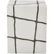 Rocklyn 16.25 inch Bronze and White Garden Stool