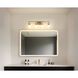 Mansfield 4 Light 34 inch Champagne Gold Vanity Light Wall Light