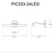Reina 30 watt 24 inch Satin Chrome Picture Light Wall Light