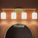 Reines 4 Light 31.75 inch Brushed Gold Bath Vanity Wall Light