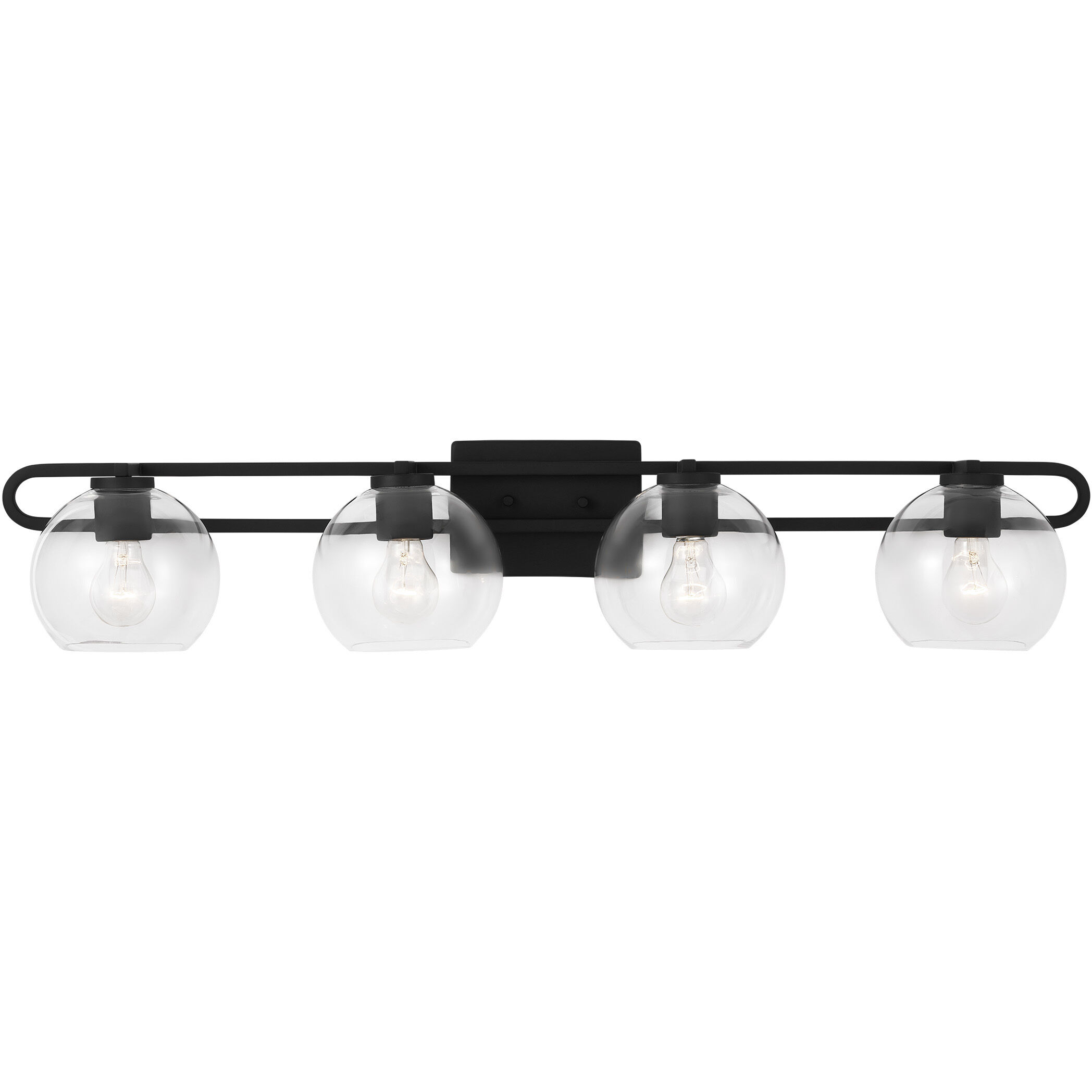 Codyn 4 Light 40 inch Midnight Black Bath Vanity Wall Light