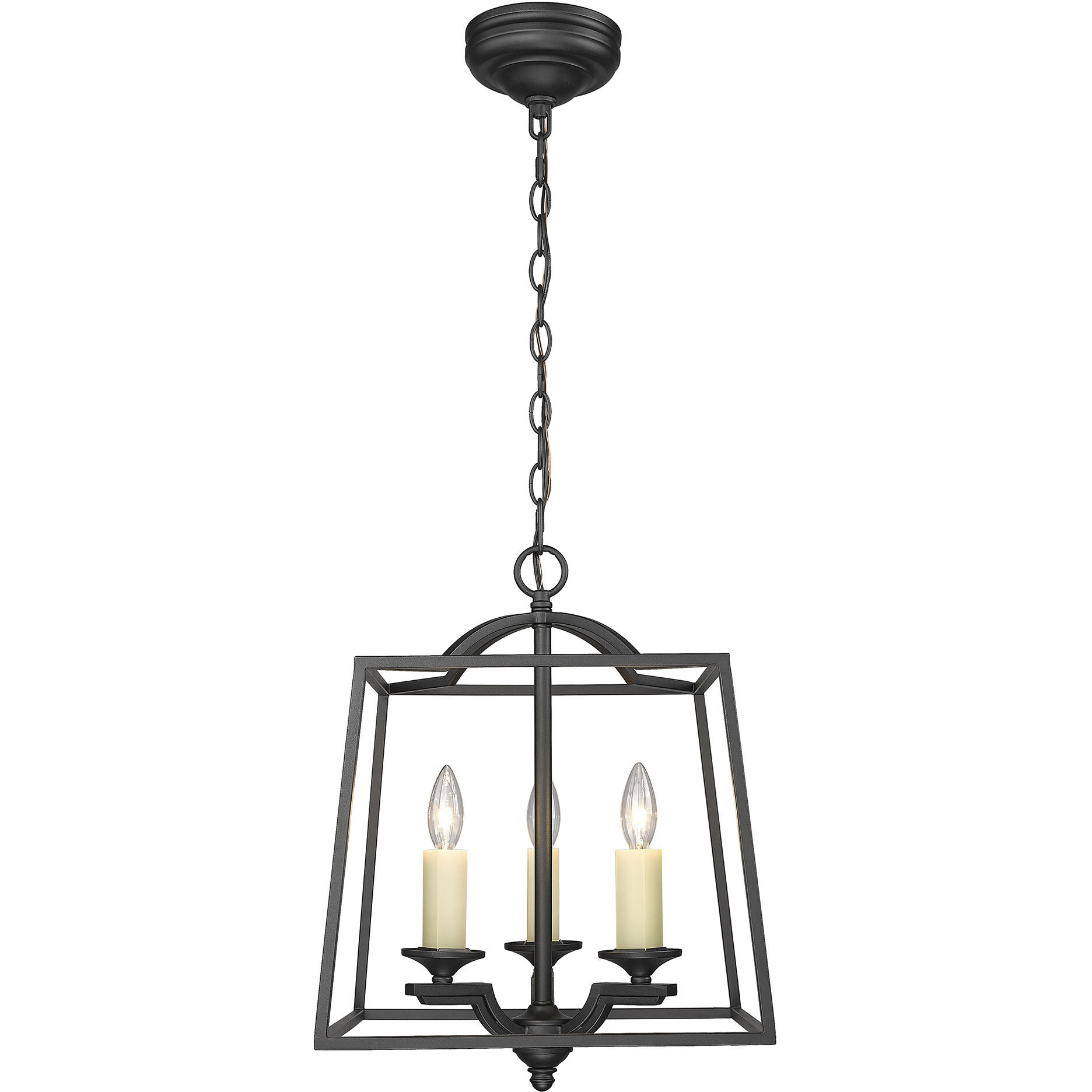 Athena Pendant Ceiling Light in Natural Black