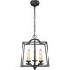 Athena Pendant Ceiling Light in Natural Black