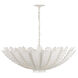 AERIN Hampton 6 Light 36 inch Plaster White Chandelier Ceiling Light, Large