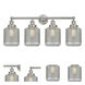 Stanton 4 Light 33 inch Brushed Satin Nickel Bath Vanity Light Wall Light