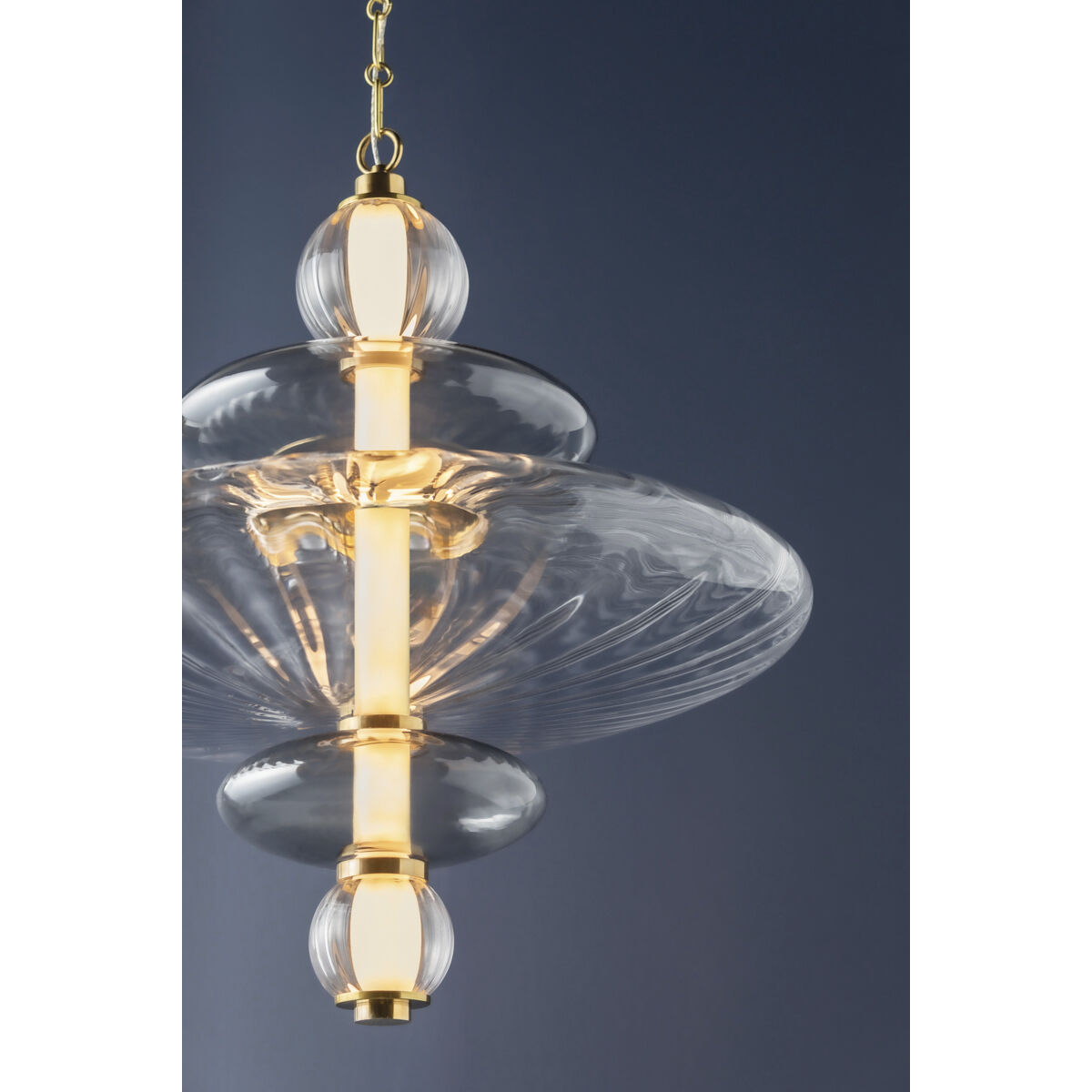 Williams LED 24.75 inch Aged Brass Pendant Ceiling Light