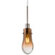 Wish 1 Light Satin Nickel Pendant Ceiling Light