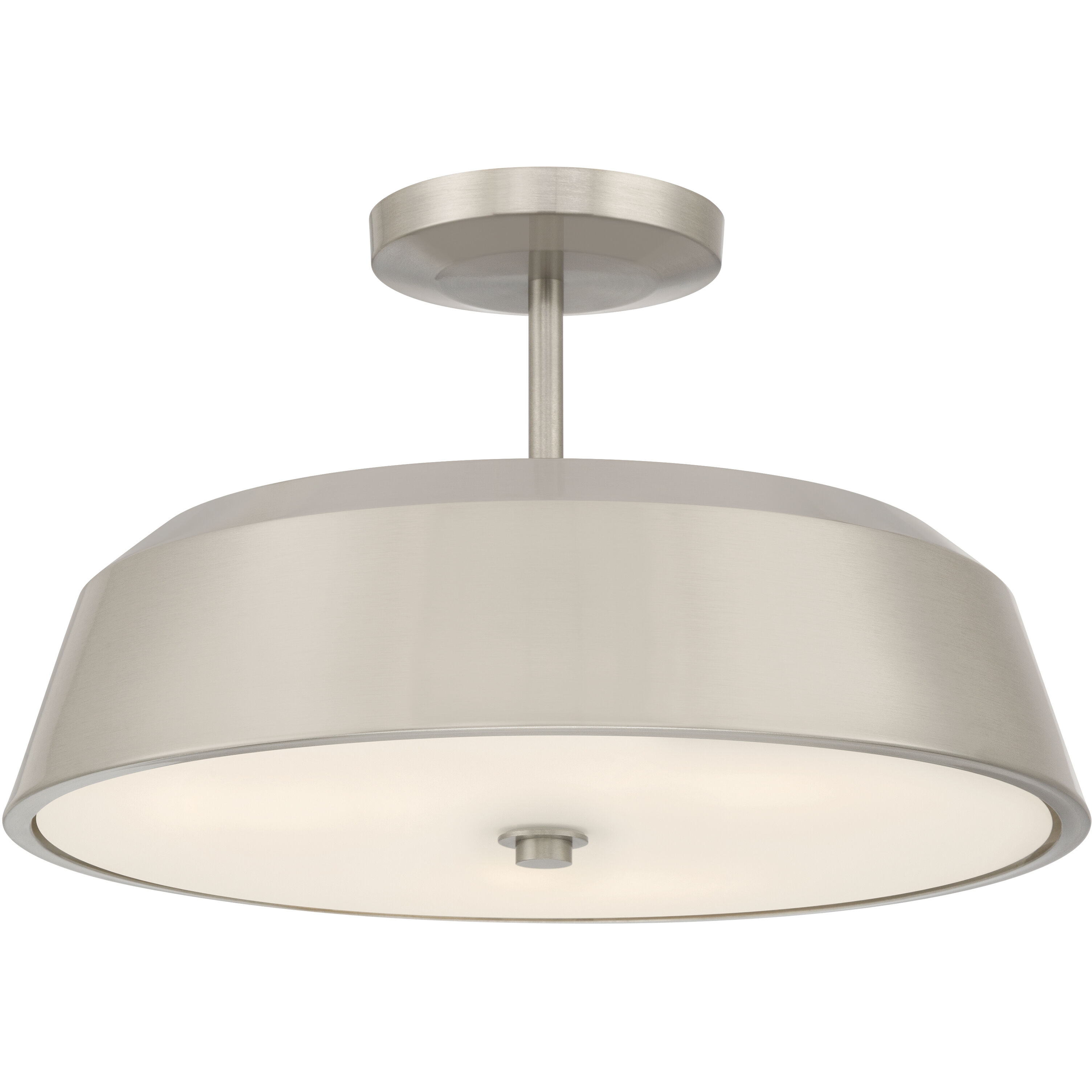 Trellwyn 3 Light 15 inch Brushed Nickel Semi-Flush Mount Ceiling Light