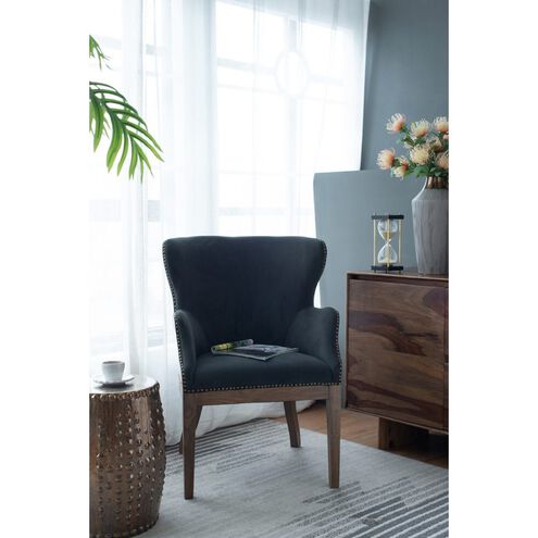 Dugan Dark Grey and Brown Arm Chair