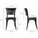 Churchill Black Dining Chair, Set of 2