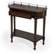 Charleston One Drawer Console Table in Dark Brown