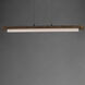 Joist LED 45.25 inch Driftwood and Charcoal Linear Pendant Ceiling Light