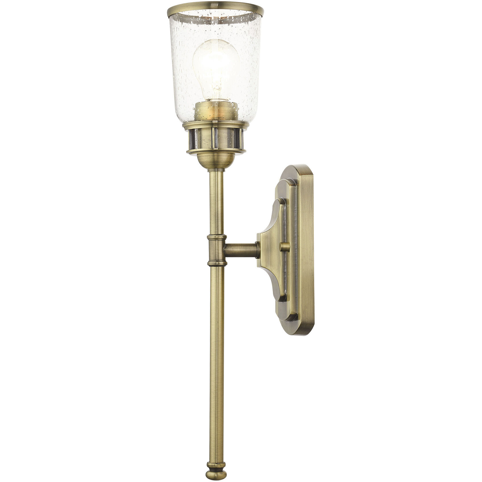 Lawrenceville 1 Light 5 inch Antique Brass Single Sconce Wall Light