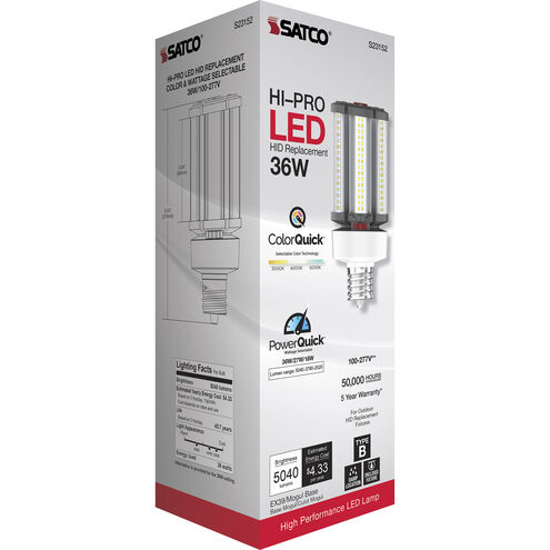 Satco S23152 Lumos LED Extended Mogul 18.00 watt 3000K Light Bulb