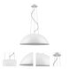 Layla 1 Light 22 inch White Pendant Ceiling Light in Gloss White