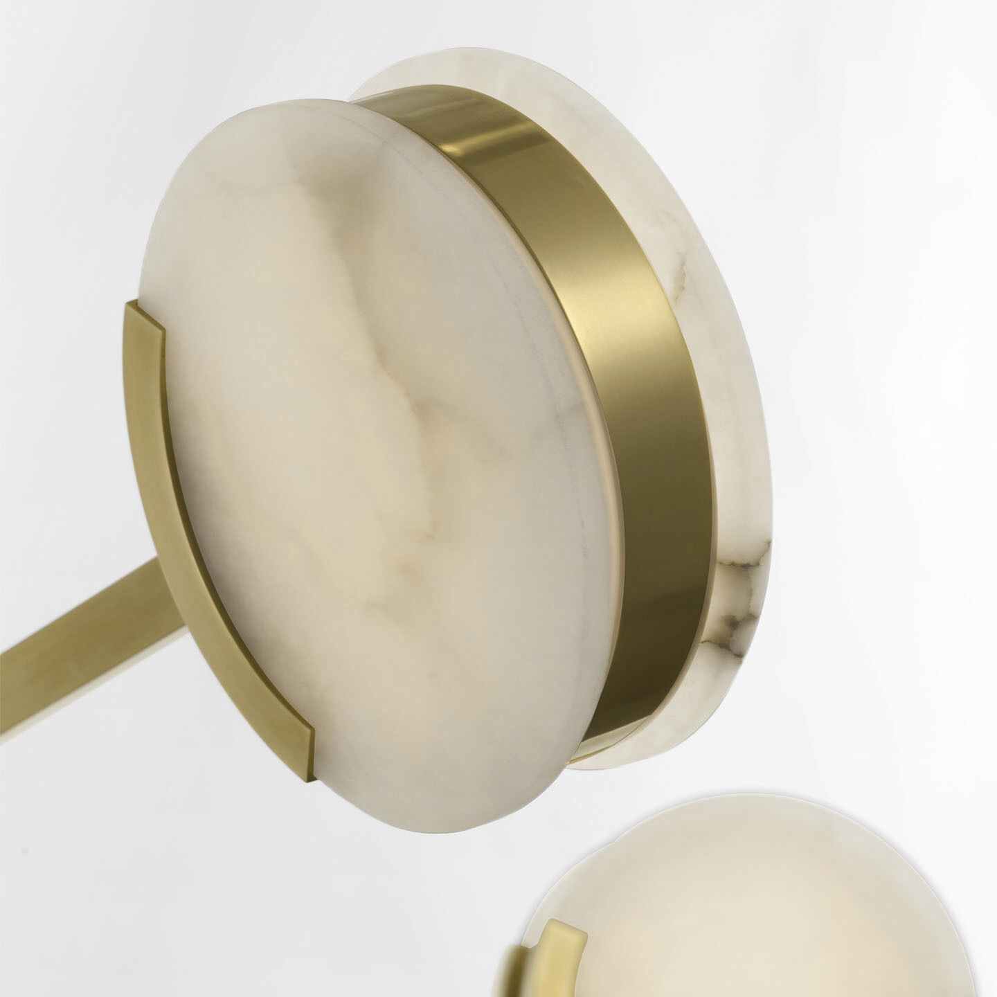 Kelly Wearstler Melange LED 72 inch Antique-Burnished Brass Multi-Positional Chandelier Ceiling Light