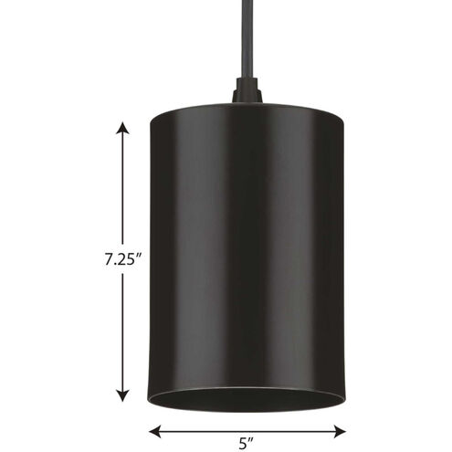 CYL RNDS LED 5 inch Antique Bronze Outdoor Pendant, Progress LED