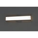 Visor LED 24 inch Black Bath Vanity Wall Light