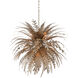 Abyssinia 12 Light 34 inch Contemporary Silver Leaf/Dark Silver Leaf Chandelier Ceiling Light