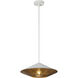 Alora Mood Daphne Pendant Ceiling Light in White and Brown Cotton Rope