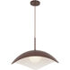 Kirby 1 Light 22.25 inch Burgundy Pendant Ceiling Light